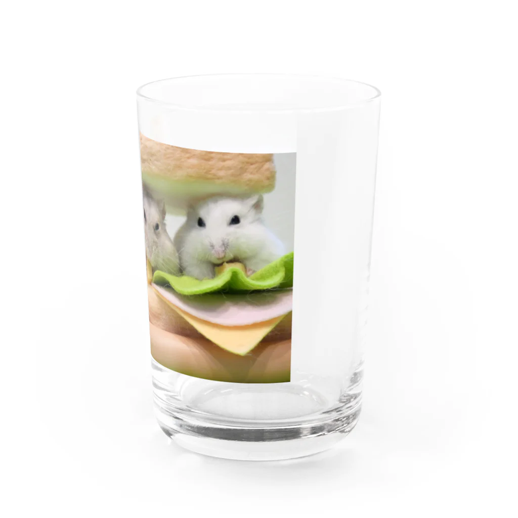 もっと！はむチラ長屋ch.のサンドイッチになったはむすび兄弟 Water Glass :right