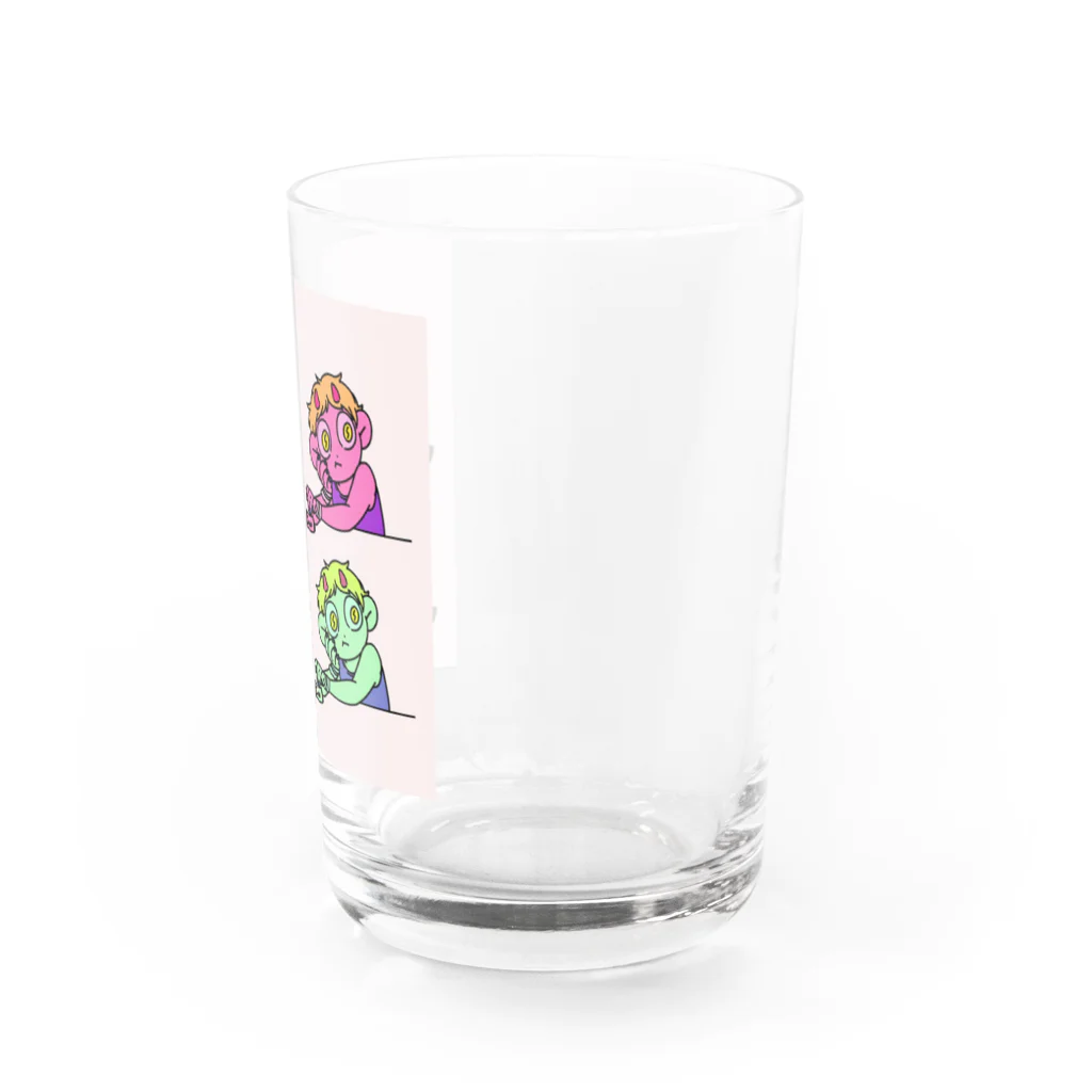 三毛猫汰郎のONIくん Water Glass :right