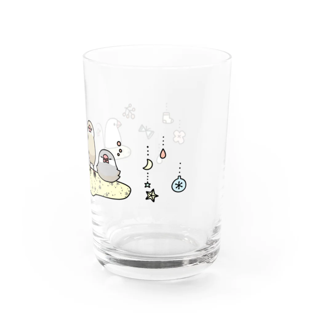 ・buncho days・ 文鳥デイズのキラふわ文鳥 Water Glass :right