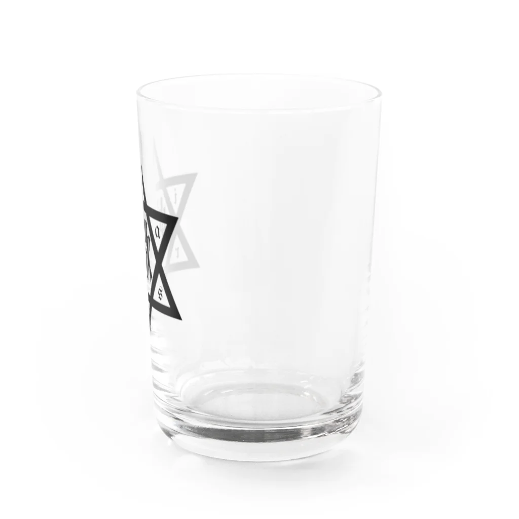 KIKITEKI_LABORATORYの六芒星蠍 BLACK Water Glass :right