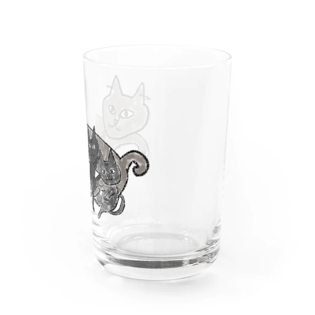 ニャンコ一族のみんないっしょ Water Glass :right