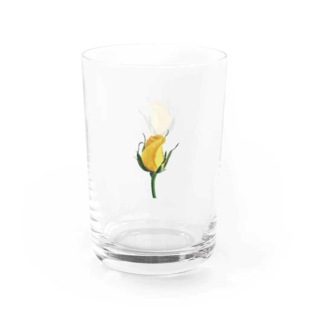 utouch_の黄色いバラ Water Glass :right