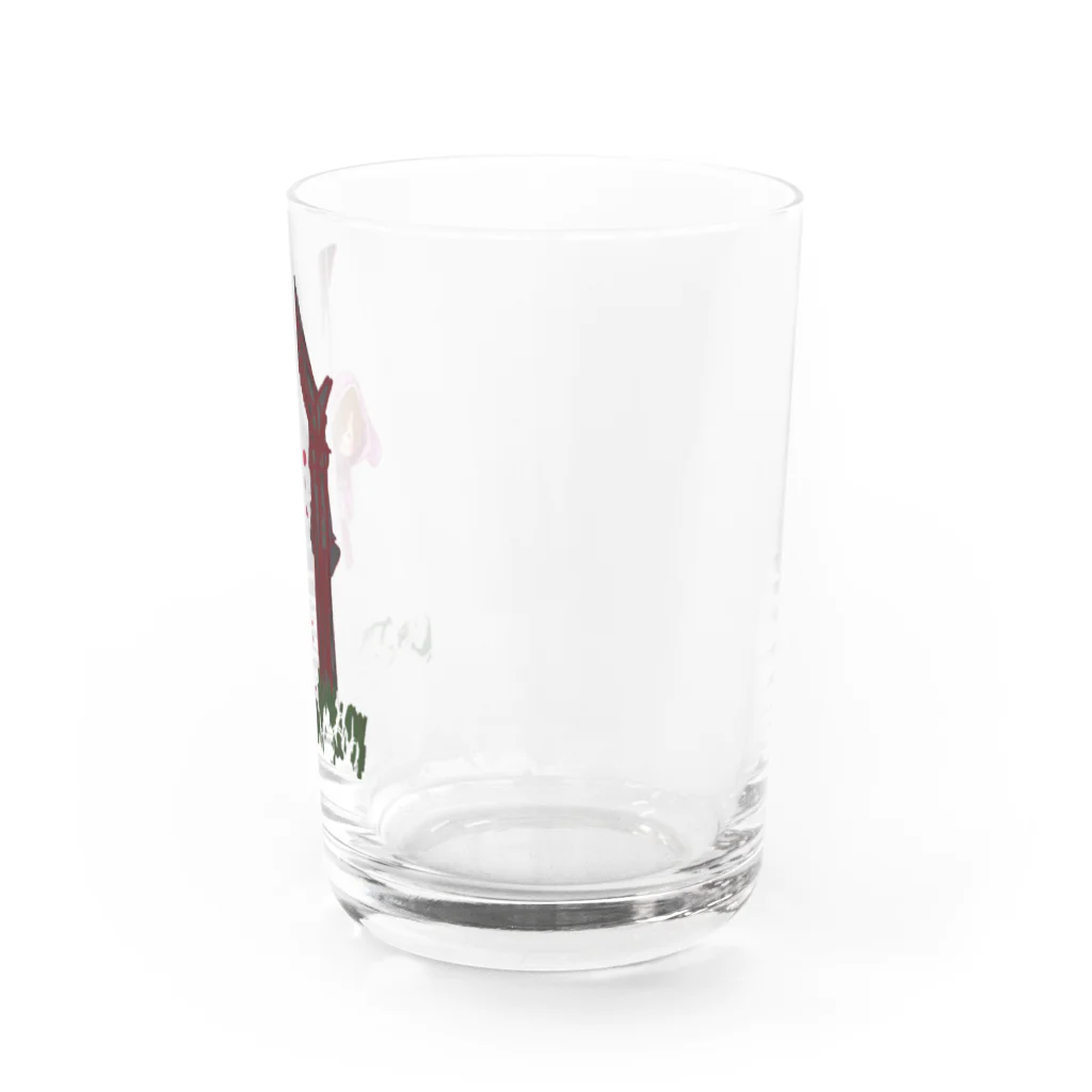 🐑なつみんのお絵かき屋さん🌃の第一村人なつミン🐰 Water Glass :right