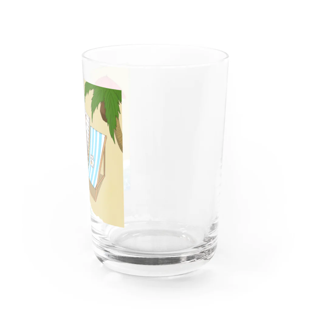 はむはむえどちゃんのはむうさ 夏のバカンス Water Glass :right