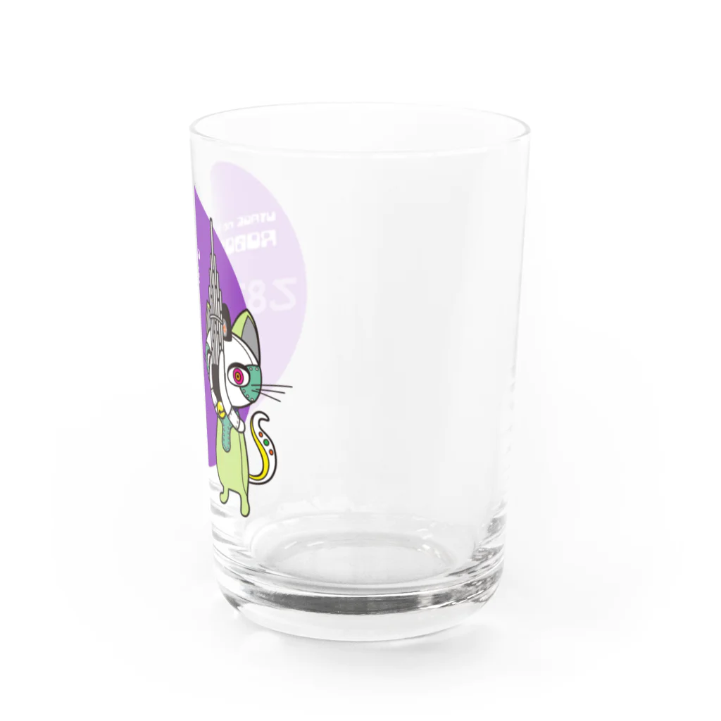 あまかむなのうたげのねこロボ（笙） Water Glass :right