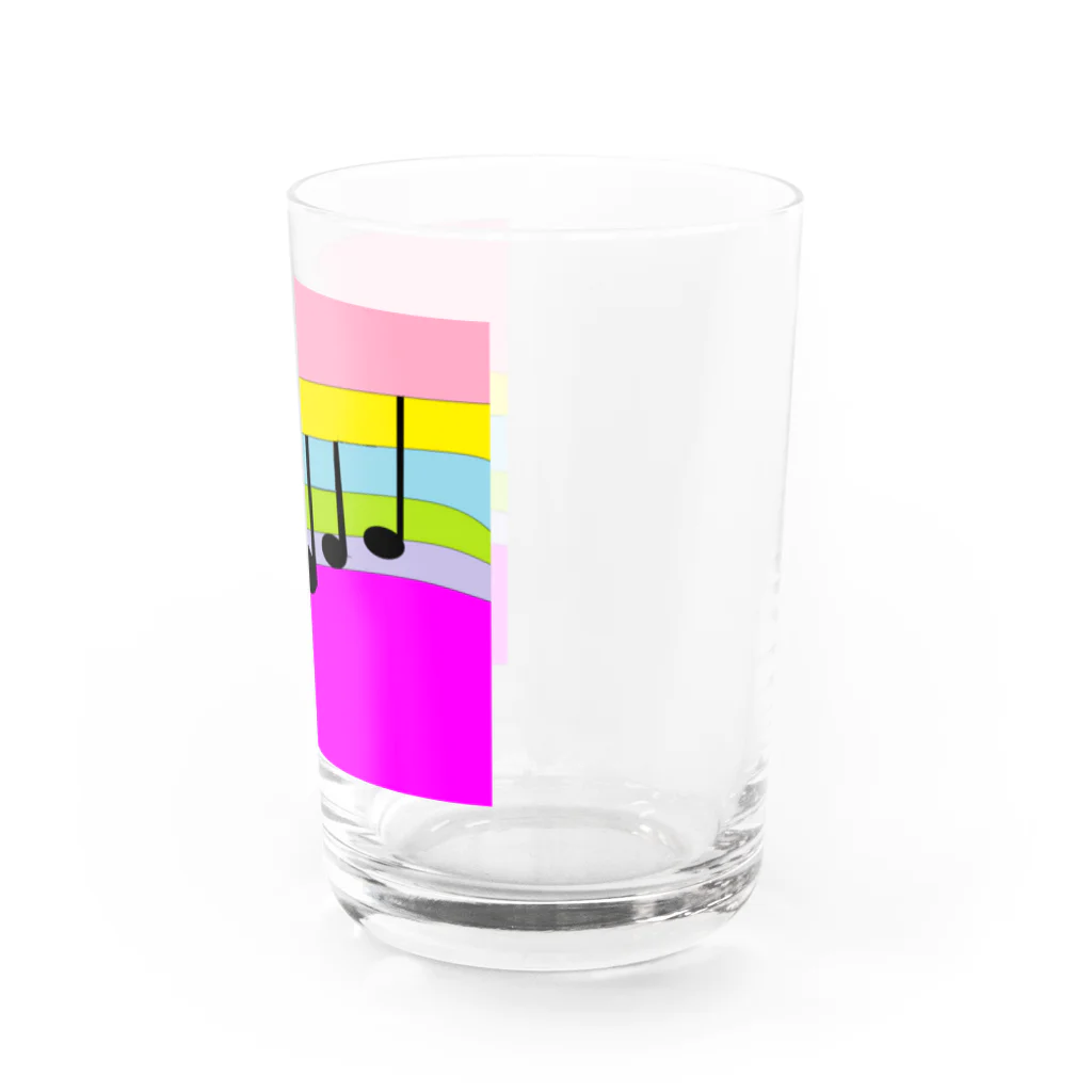 みょん-みょんの🌈虹の音符🌈 グラス右面