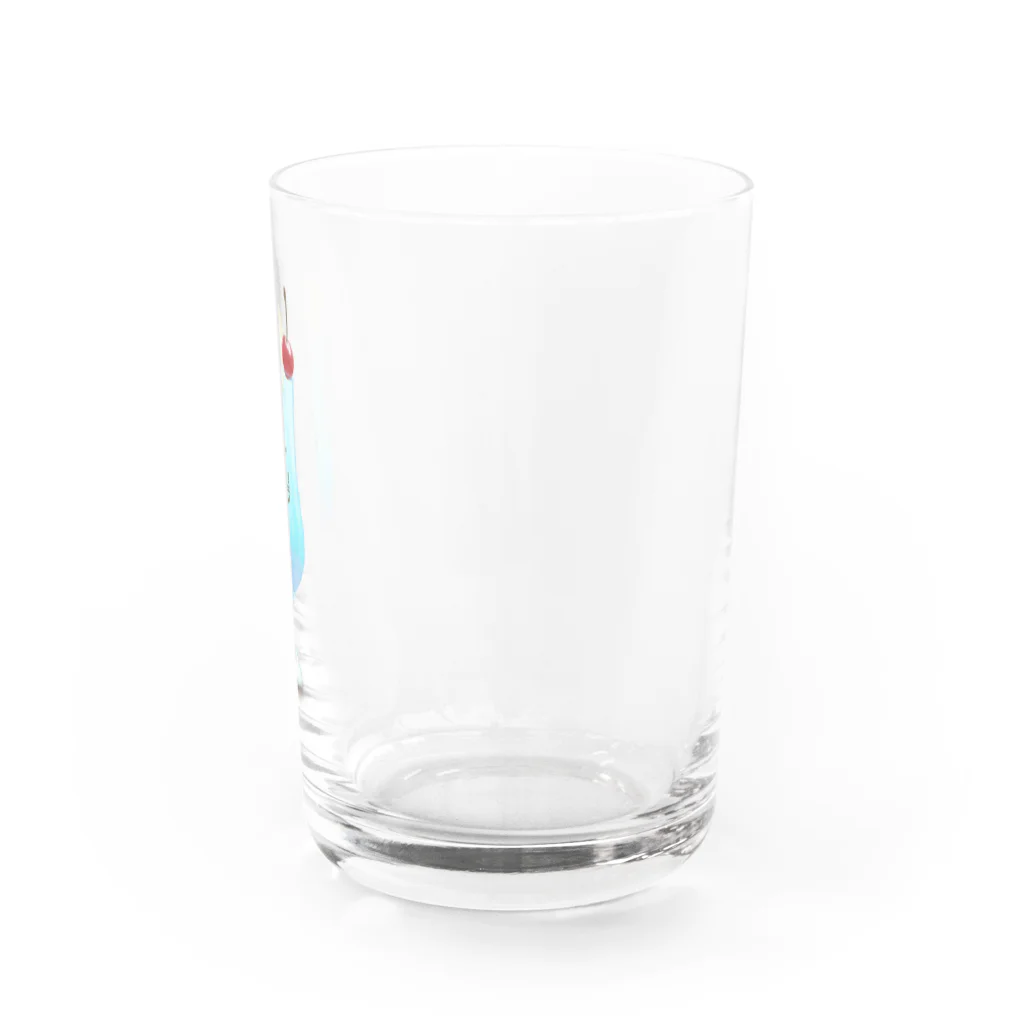 kijishiroのブルーハワイクリームソーダ Water Glass :right