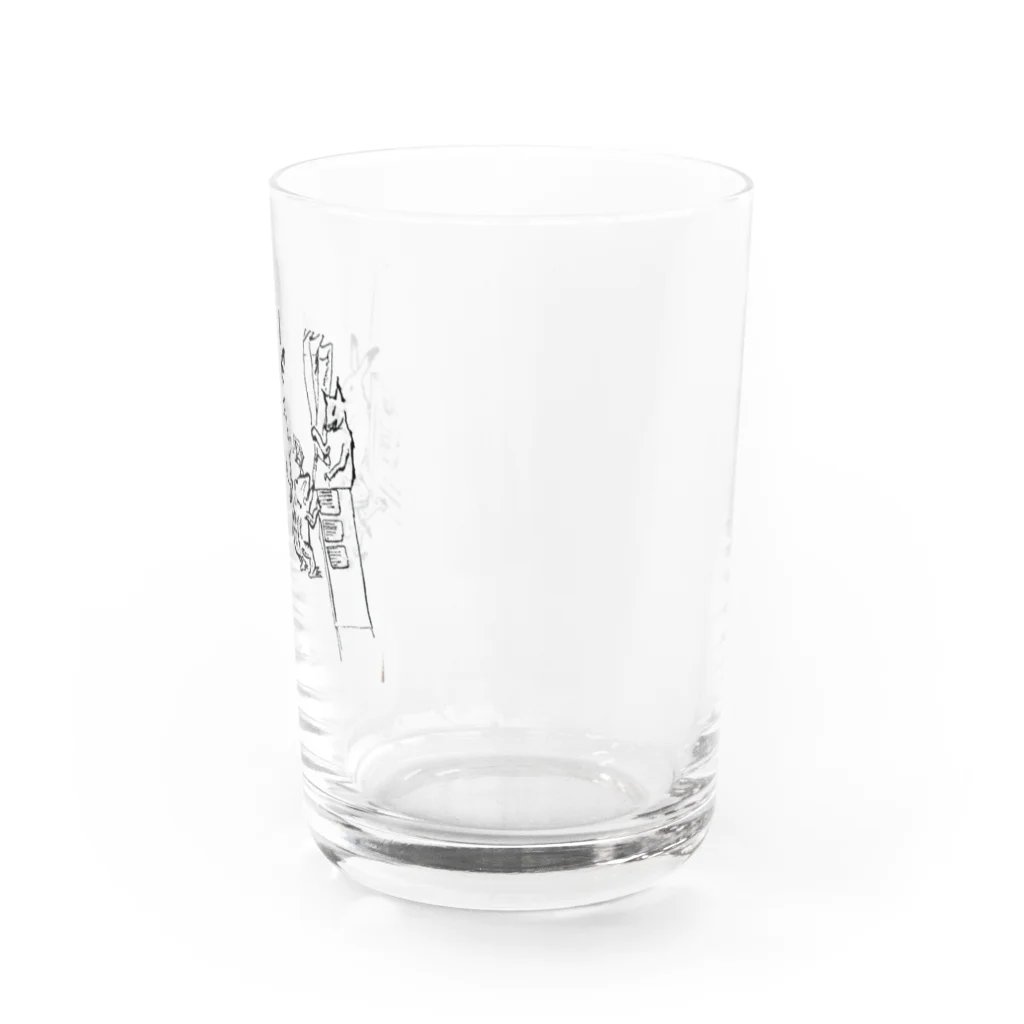 ねこたぬきの日常 Water Glass :right