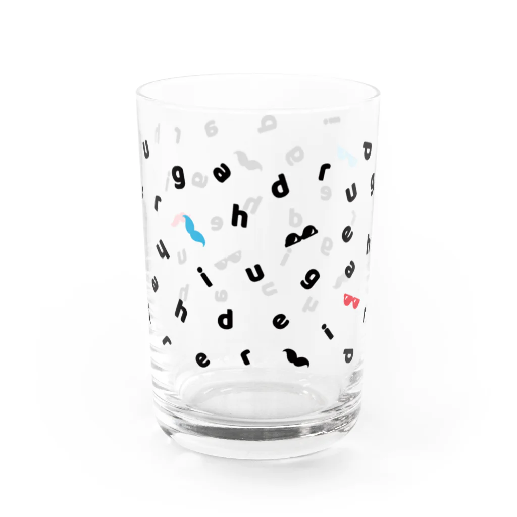 ひげづらのひげづらのサングラス（SUZURI製） Water Glass :right