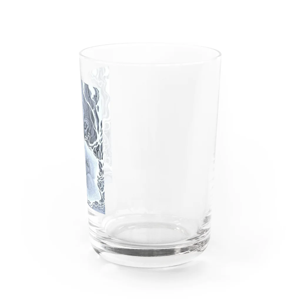 福　来の虎と薔薇 Water Glass :right