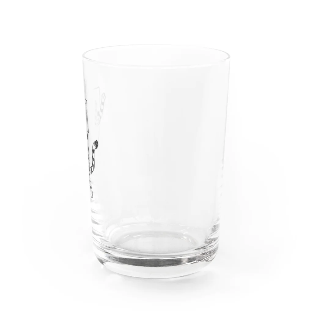 neconos Goodsのふくろねこ（ねこかもいぬかも） Water Glass :right