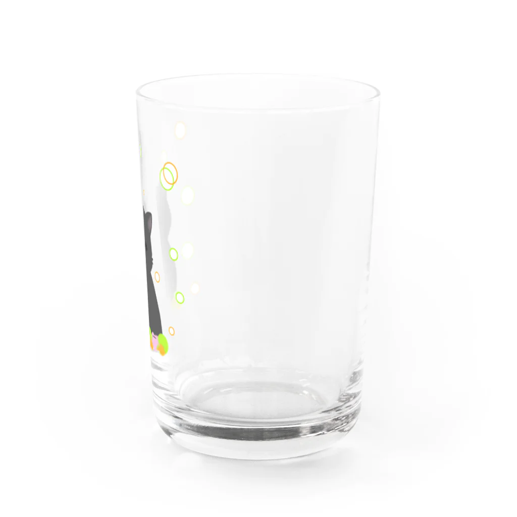 greetenの癒し猫 黒猫 Water Glass :right