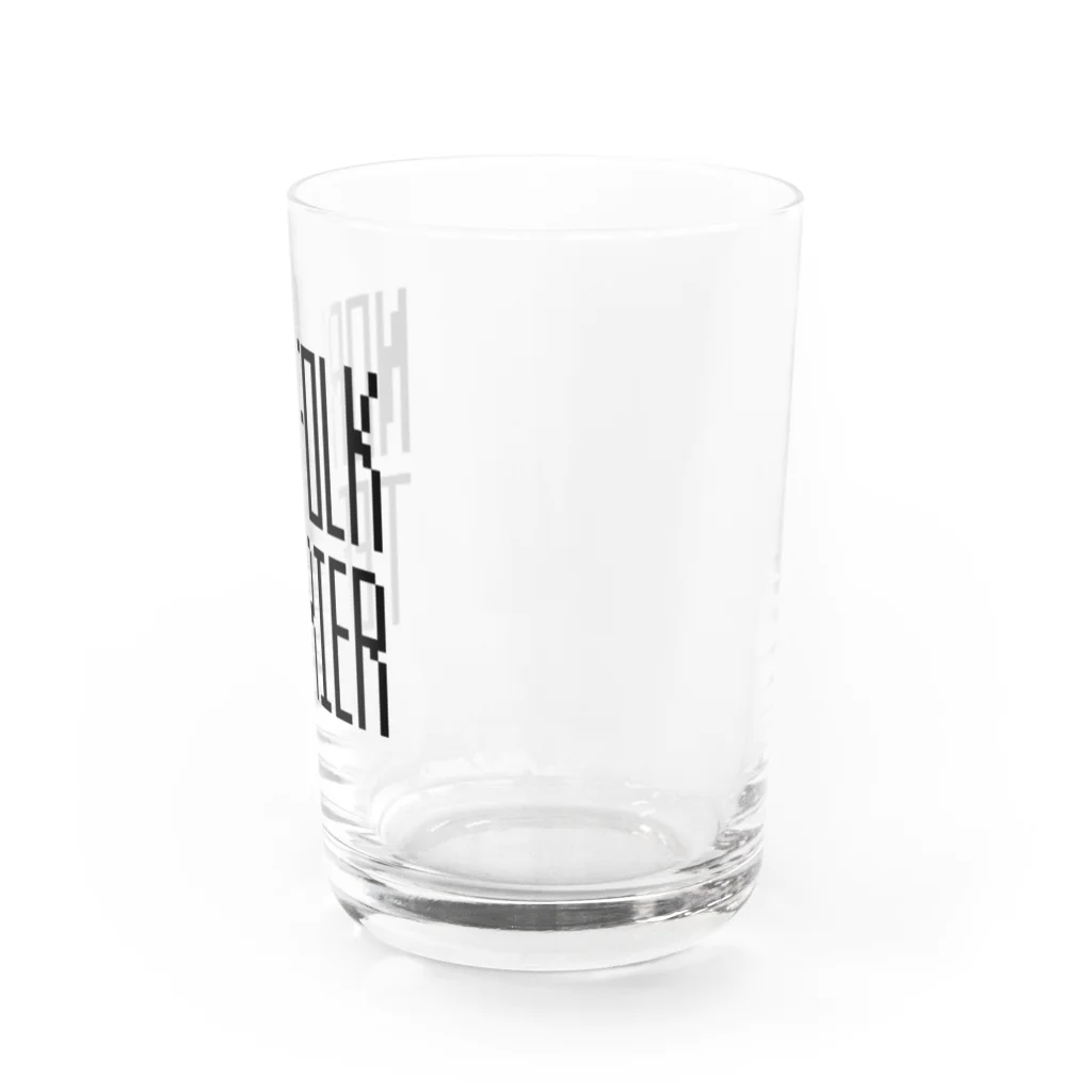 TOMOS-dogのノーフォーク  ロゴ Water Glass :right