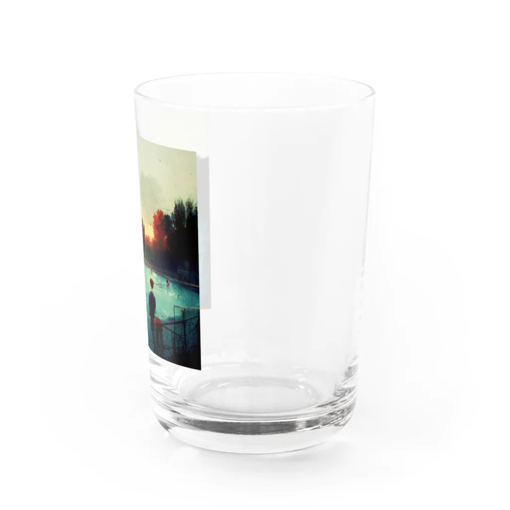 Artsoundの少年たちのサマーサンセット Water Glass :right