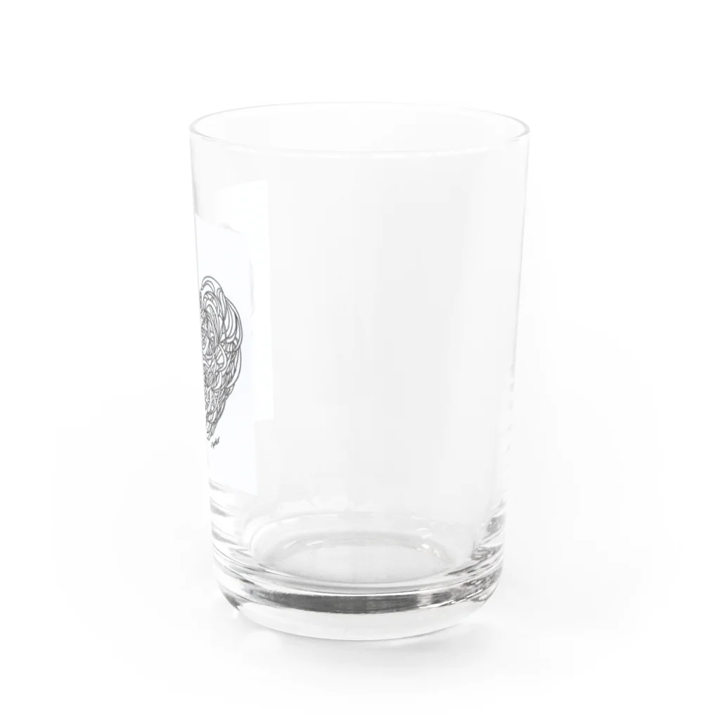 randomyokoのハート [抽象アート] Water Glass :right