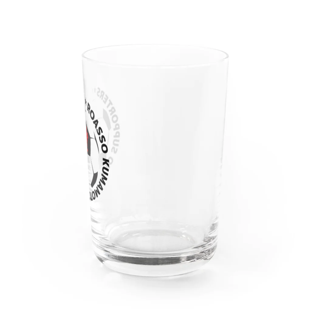 だご楽しか屋のロアッソ熊本東京応援団ステッカー Water Glass :right