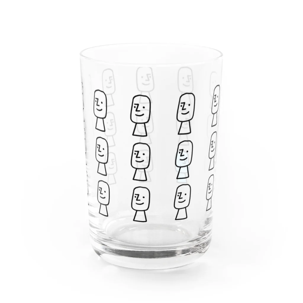 コンロランのイースター島のモアイ(27人) Water Glass :right