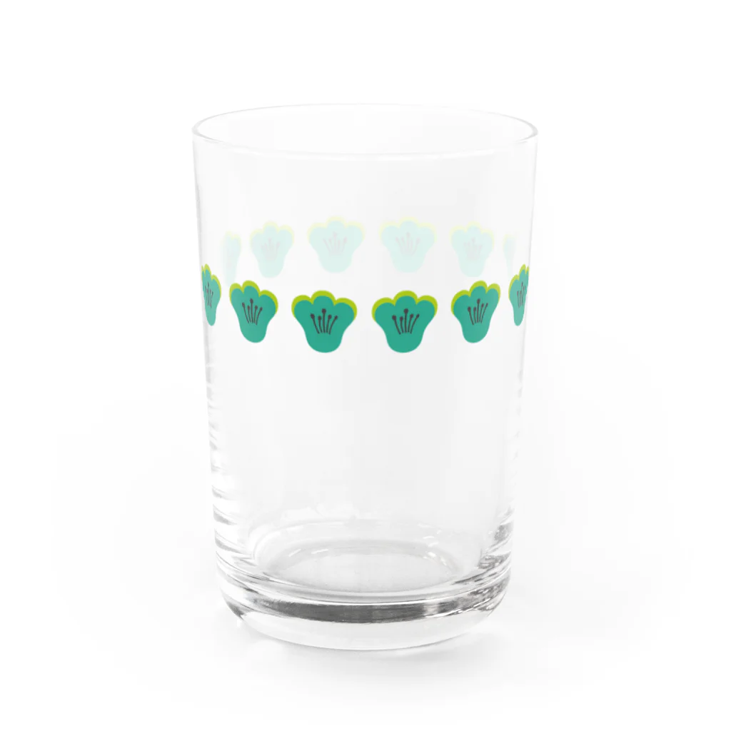 Wonder Bird Forestのティータイムの花［TTF17-GREEN］ Water Glass :right