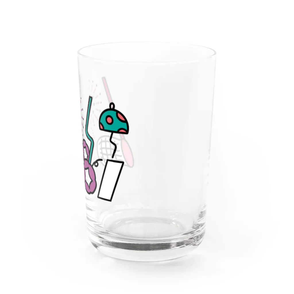 るるこの日本の夏の縦長 Water Glass :right