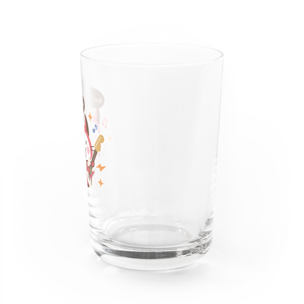 ミニマムユニヴァース@SUZURIのデビねこくん グラス ロックンロール Water Glass :right
