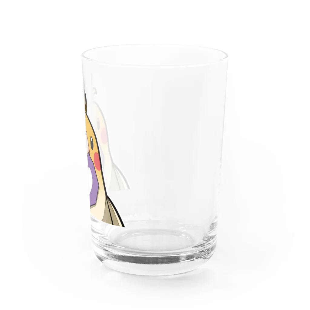 きぃたまぉのお店のたまハートバッチ Water Glass :right