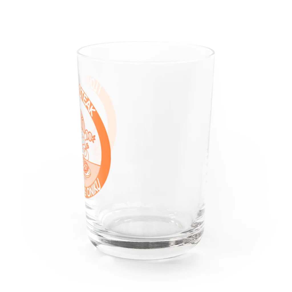 うらめし屋　の架空店舗シリーズ　ステーキMOGMOG Water Glass :right