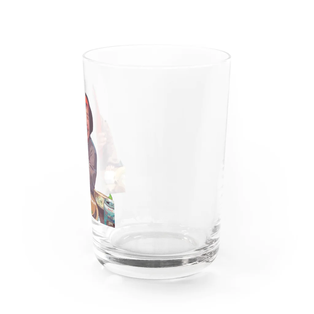 hamusの陽気なおフミさん Water Glass :right