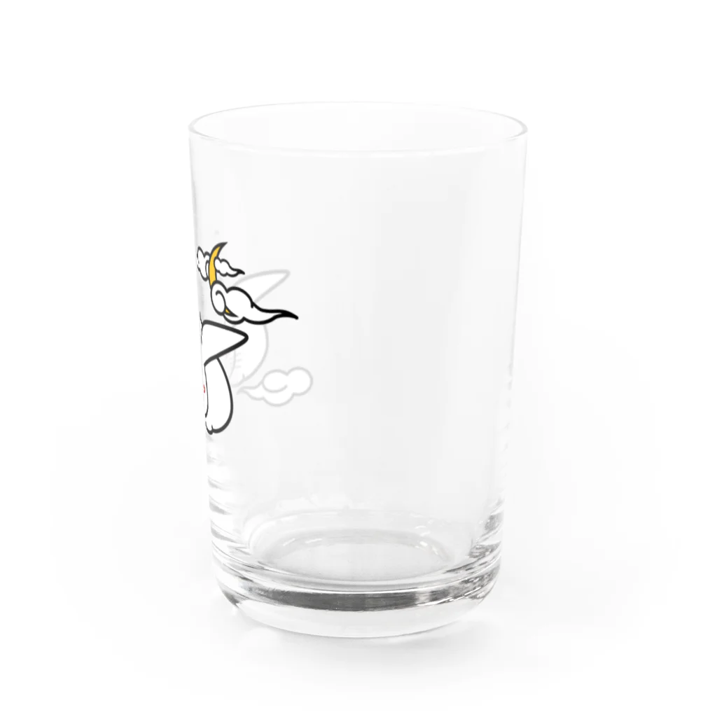 うさぎ屋のまむきうさぎと三日月 Water Glass :right