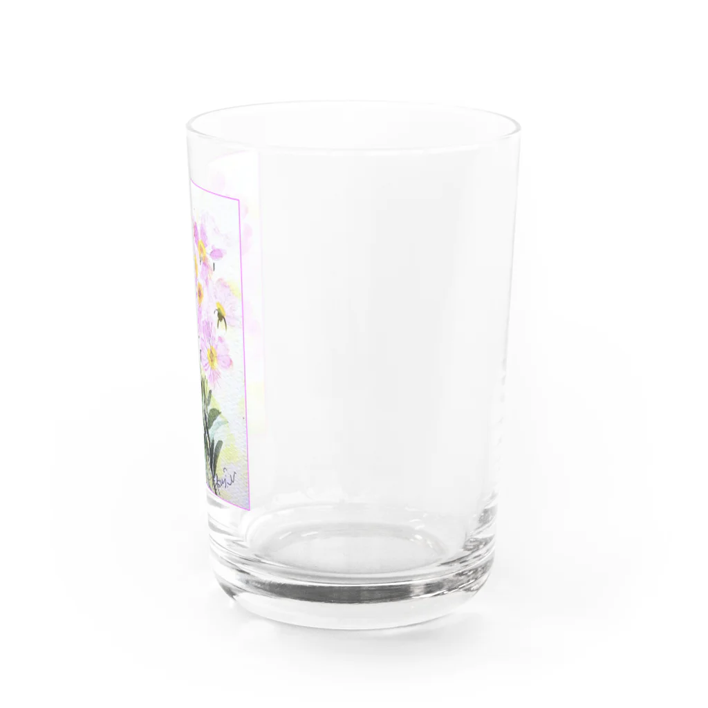 SUZURI.KEY-CHANの昼咲き月見草BF0902 Water Glass :right