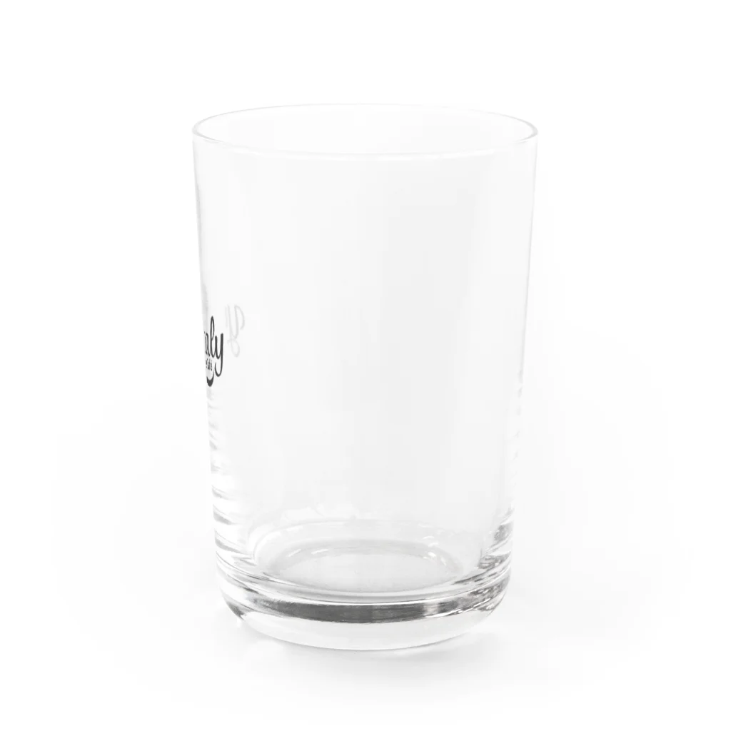 Wave Sun DesignのYutaly One’s Cafe グッズ（ブラックロゴ） Water Glass :right