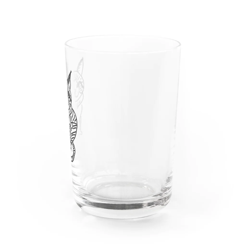 ねこの卵のうーたまるまる Water Glass :right