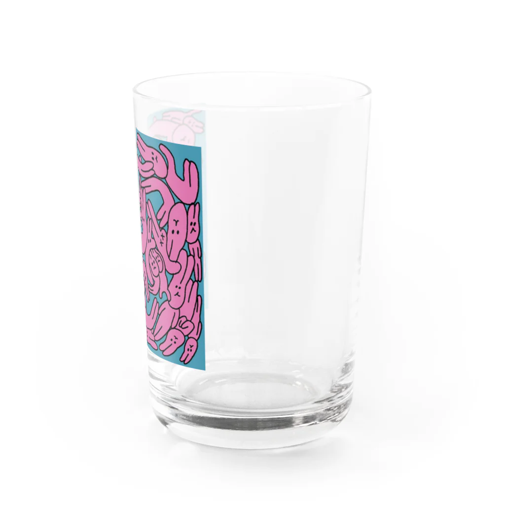 mikanjuiceのうさぎさんの共喰い Water Glass :right