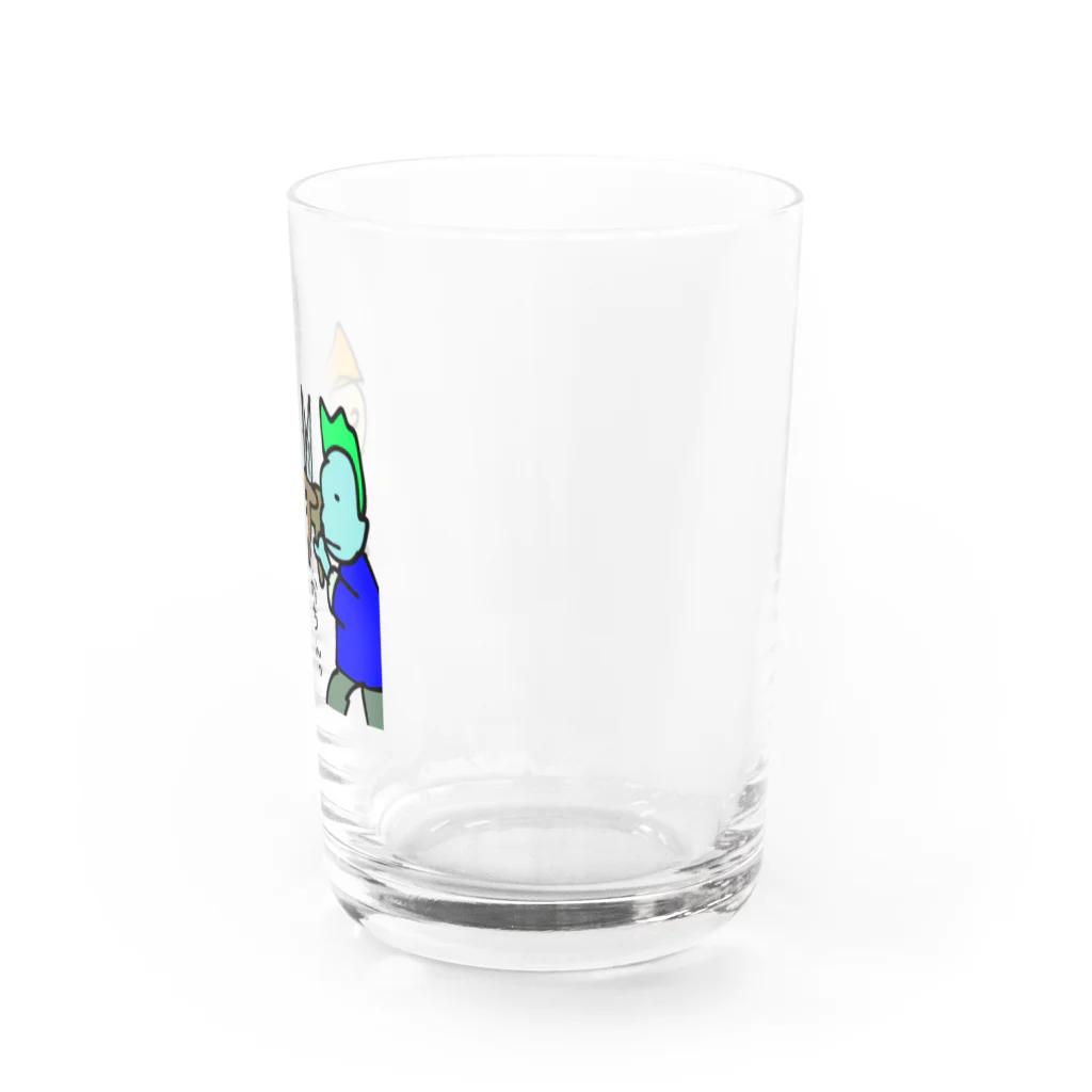 たんこぶシュガーSUZURIのおもだち ーけんかー Water Glass :right