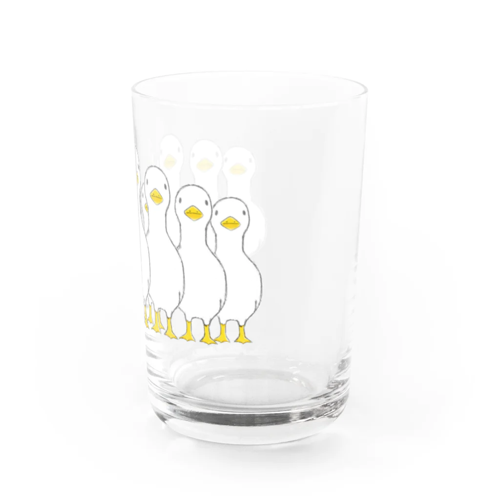 これから企画の押し寄せる アヒル Water Glass :right