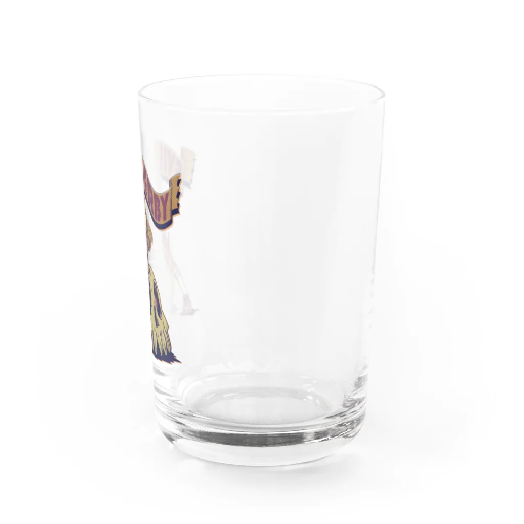 nidan-illustrationの"Evil Derby" Water Glass :right