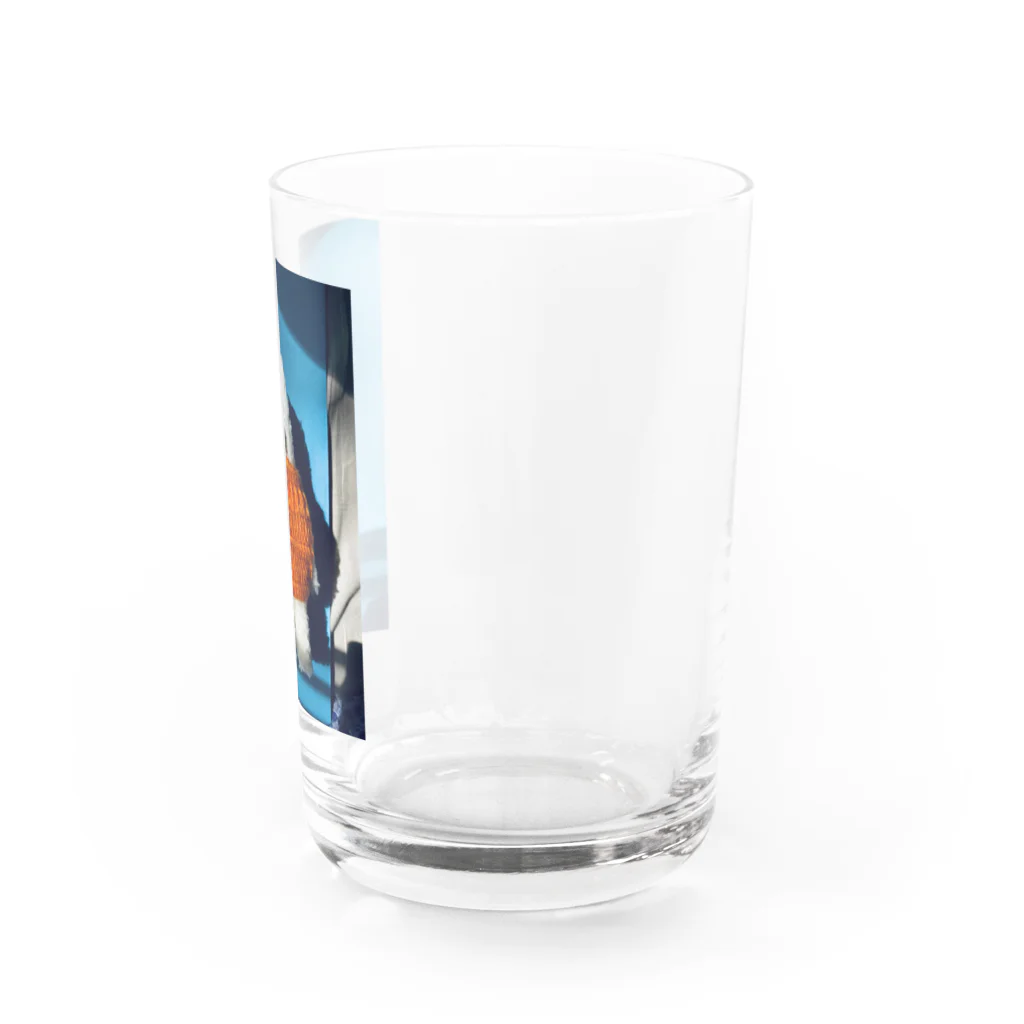 HARUNA AOKIのしゃぼんぼん・朝焼けのオレンジニット Water Glass :right