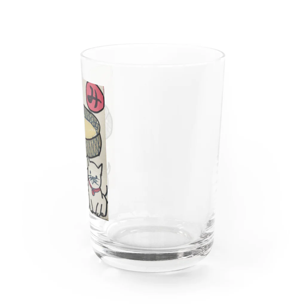 waka-kano artの〜み〜 ミケとタマ 双子の子ネコ Water Glass :right