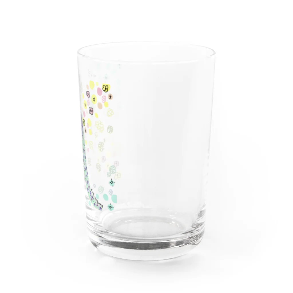 rururaburaのゆるゆるクジャク Water Glass :right