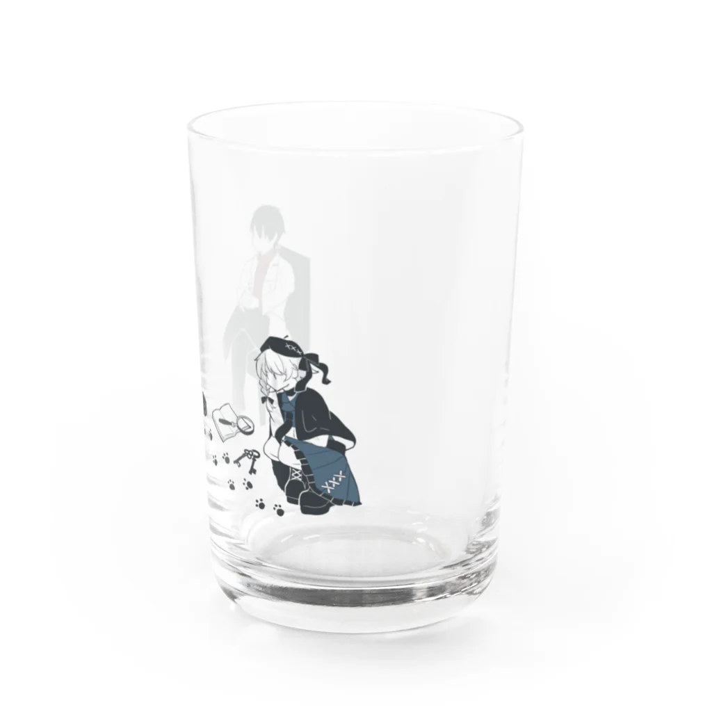 月城の探偵ちゃんと先生 Water Glass :right