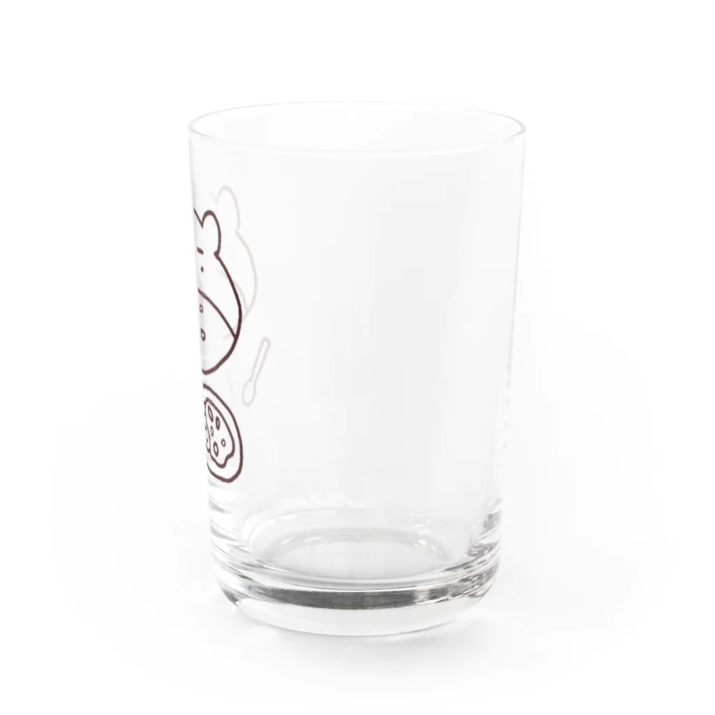 クマターンのクマタカレー ブラウン Water Glass :right