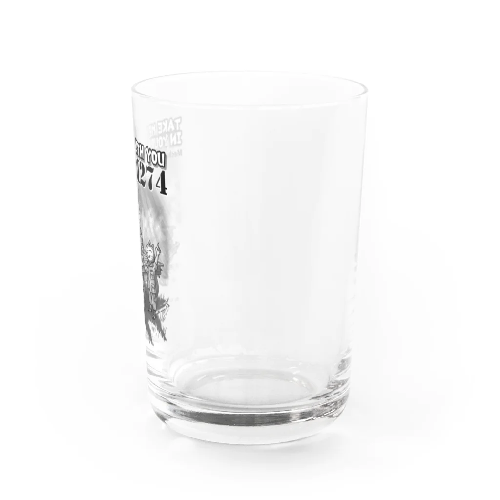 BeachBunnyのうさぎとねこ　US M274に乗せて！ Water Glass :right