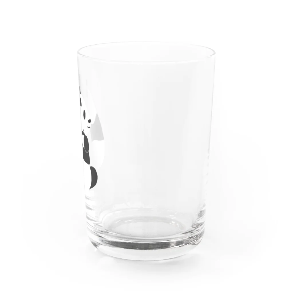 パンダむんの湿布貼る Water Glass :right
