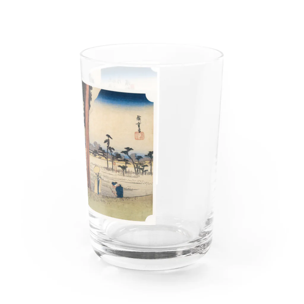 寿めでたや(ukiyoe)の広重_東海道五拾三次　濱松 冬枯ノ図 Water Glass :right