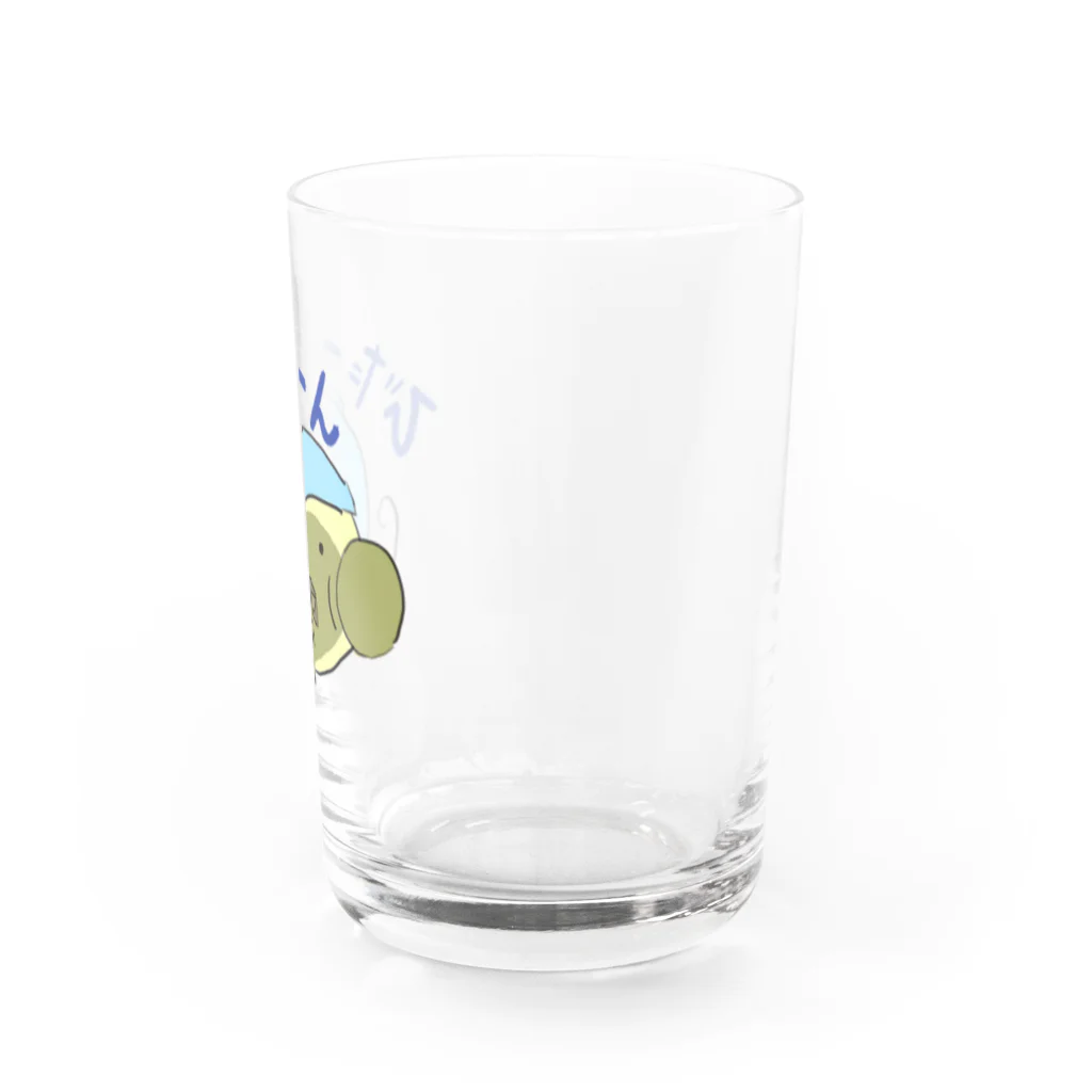 月見うどんのからしちゃん・びたーん Water Glass :right