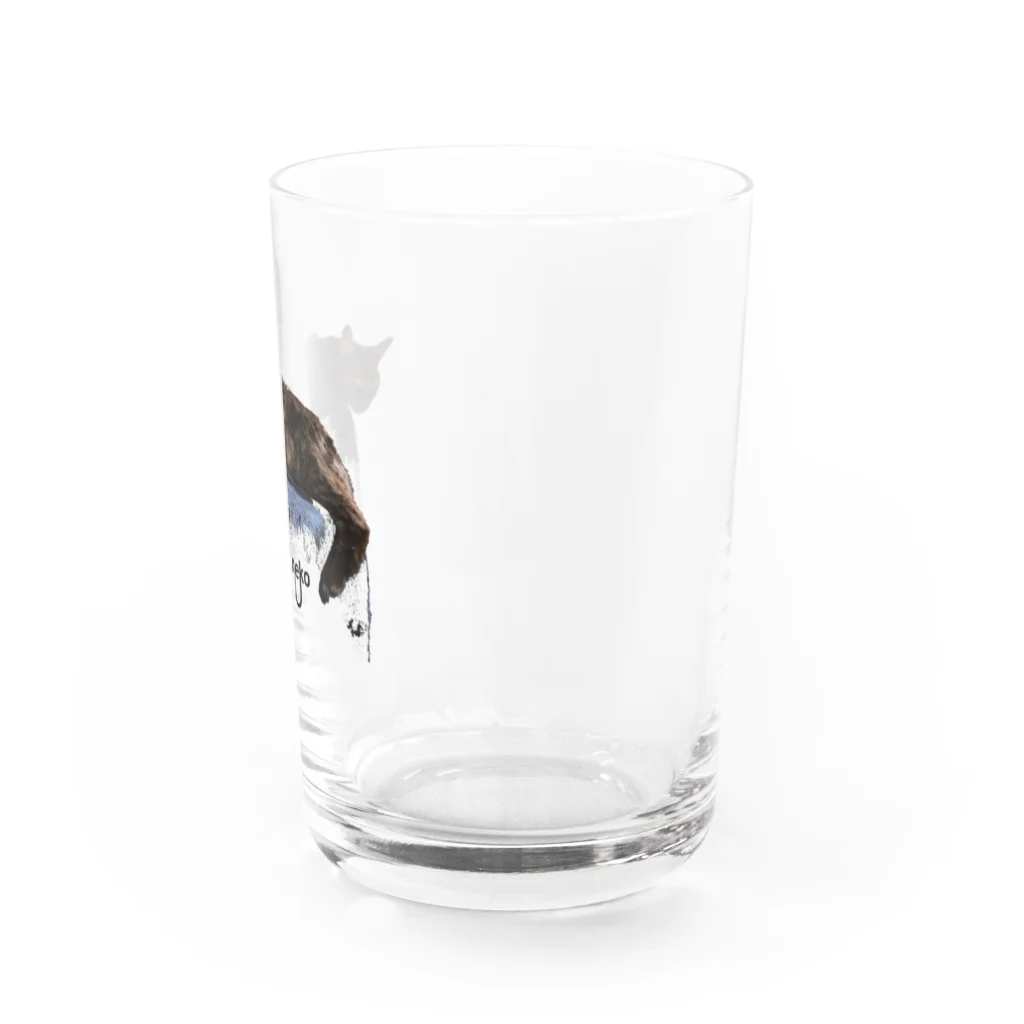 You and me !のあくびちゃん Water Glass :right