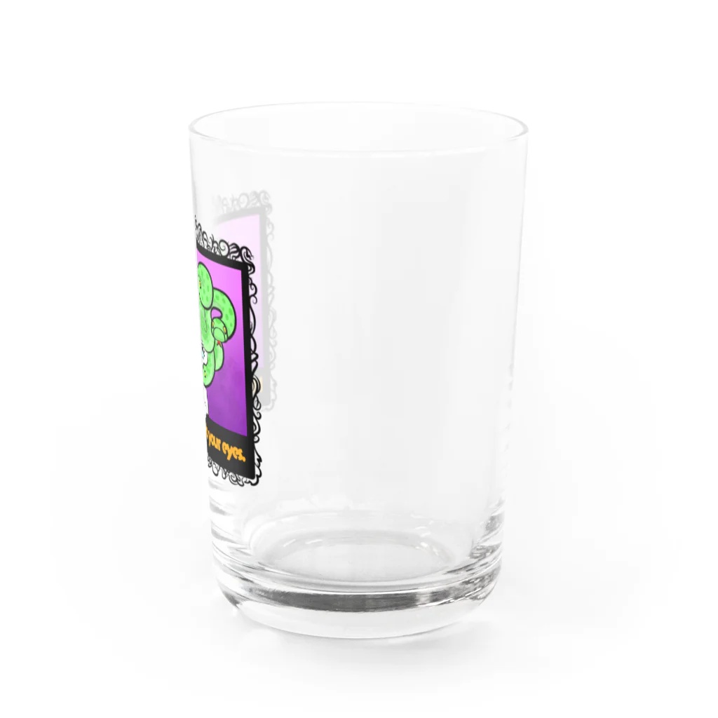 雪丸ろんどのゴルゴンなドクローソク君 Water Glass :right