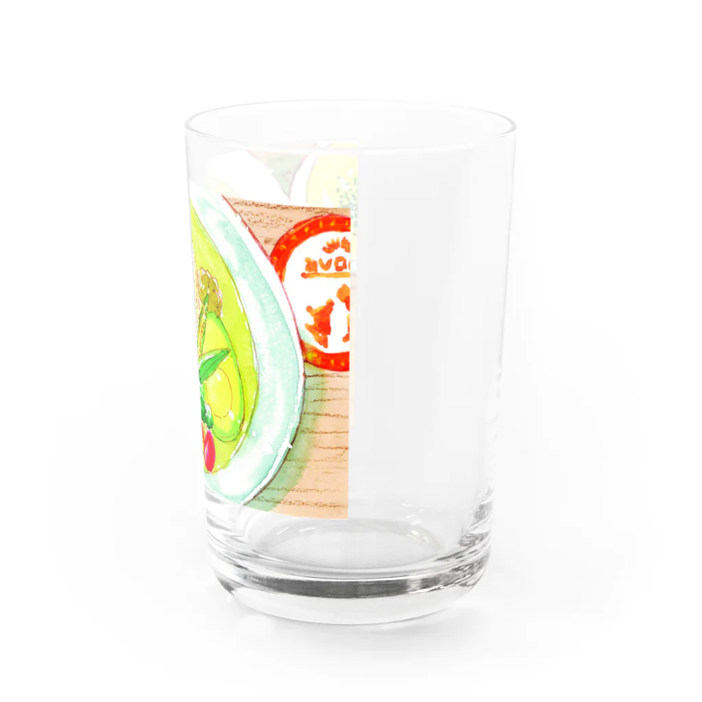 田村美穂のアボカドグリーンカレーグッズ Water Glass :right
