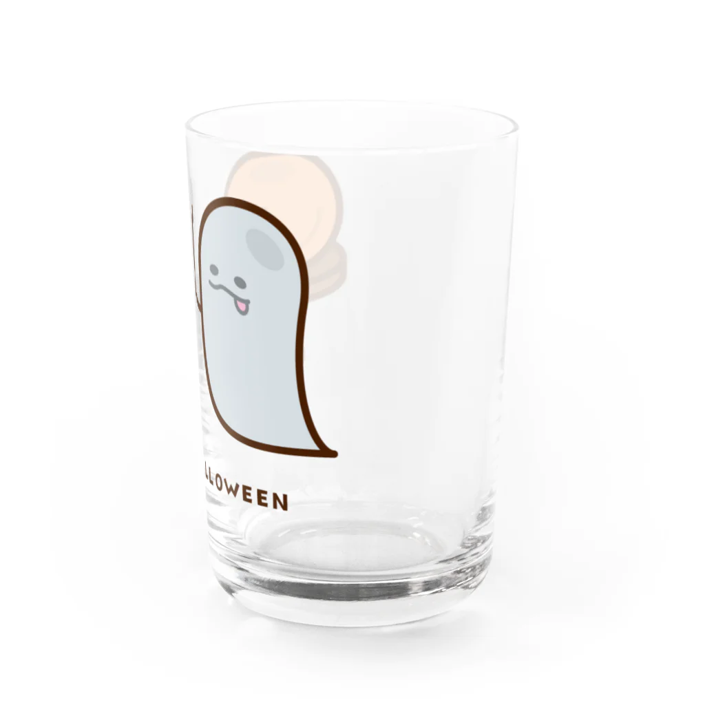 高堂玲/イラストの方のたれ目のおばけ / ハロウィン準備ver Water Glass :right