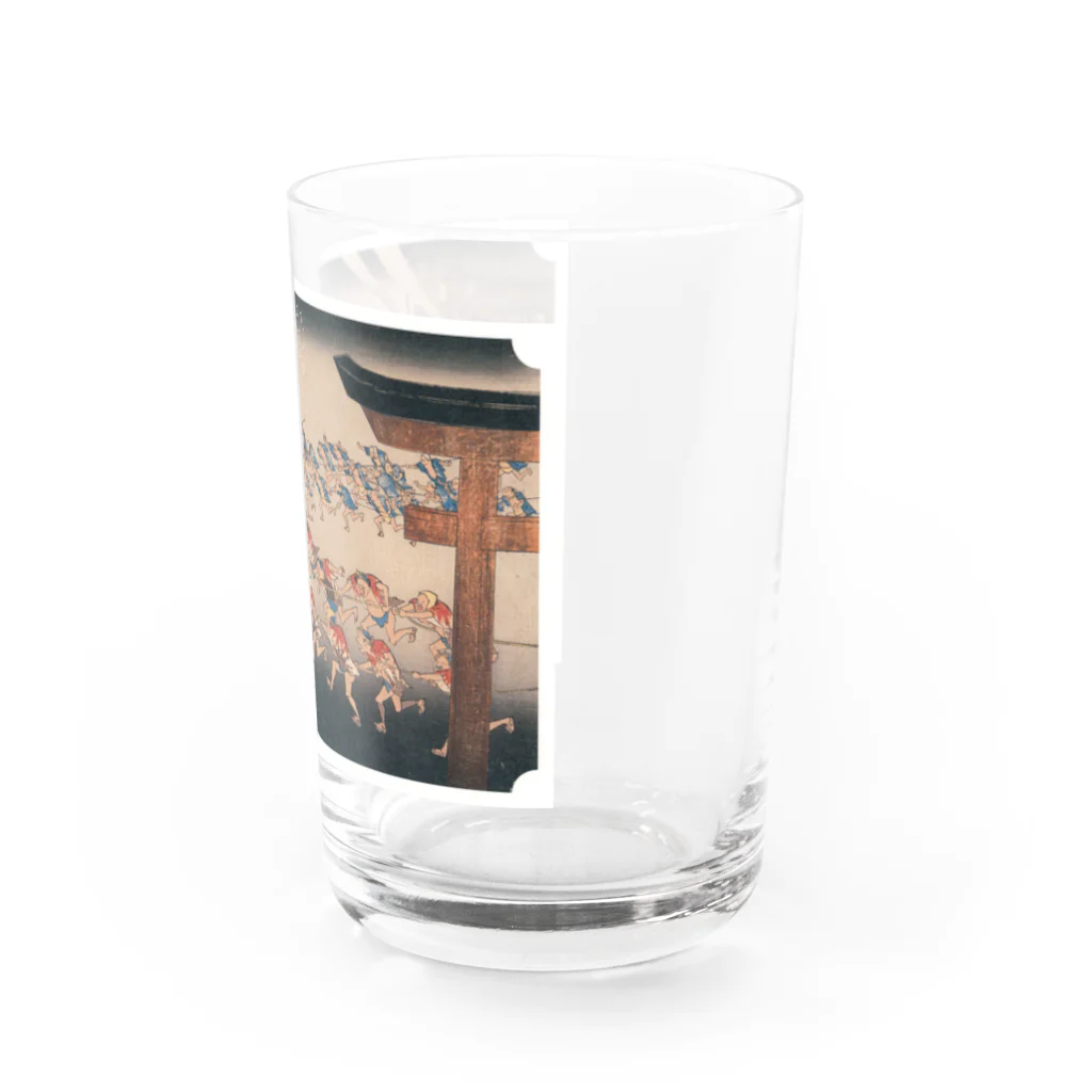 寿めでたや(ukiyoe)の広重_東海道五拾三次 宮 熱田神 Water Glass :right