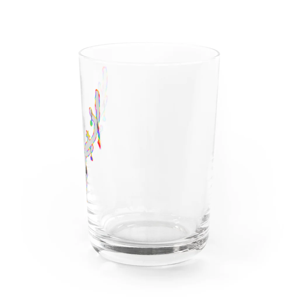 malxileの鹿のクリスマス Water Glass :right